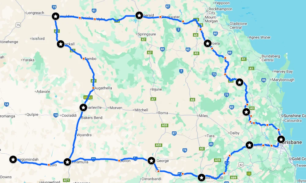 Scootaville route